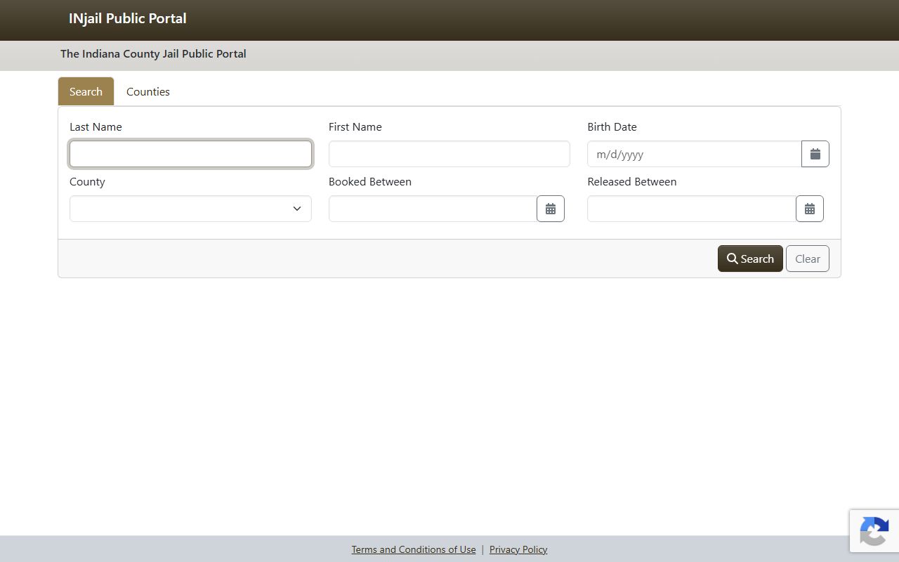 Indiana jail public portal checked for Decatur County inmate search